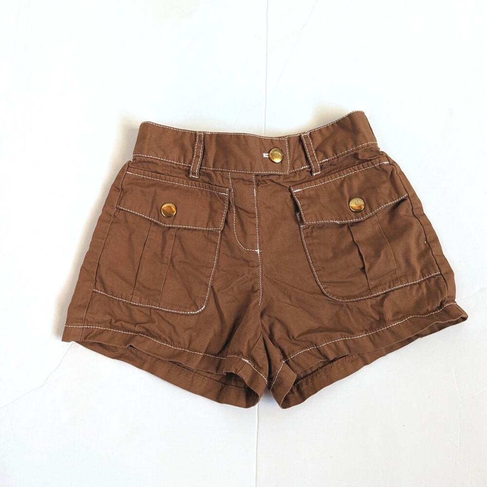 Janie and Jack Caramel Brown Safari Shorts Girls 5 2021